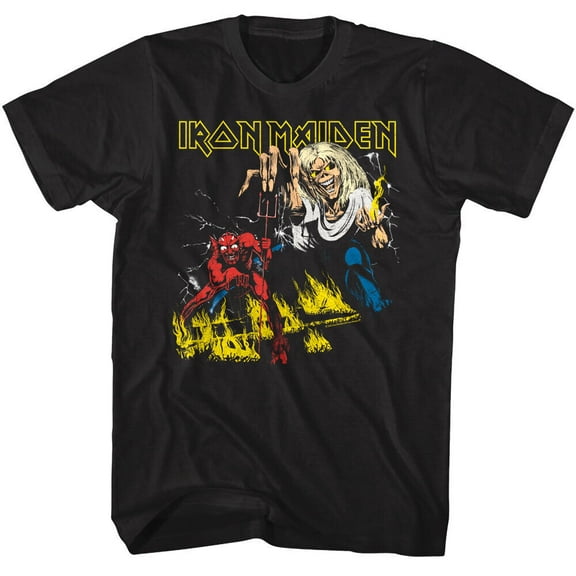Iron Maiden Number of the Beast Men's T Shirt - S, Black