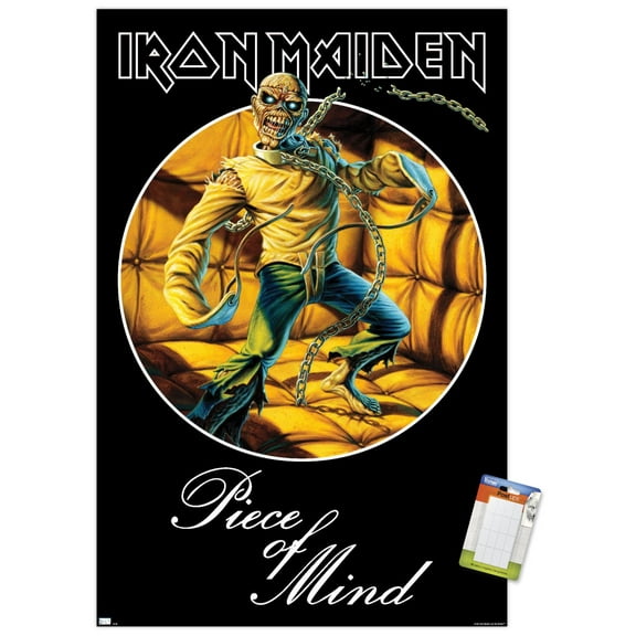 Iron Maiden - Piece Of Mind Circle Wall Poster, 14.725" x 22.375"