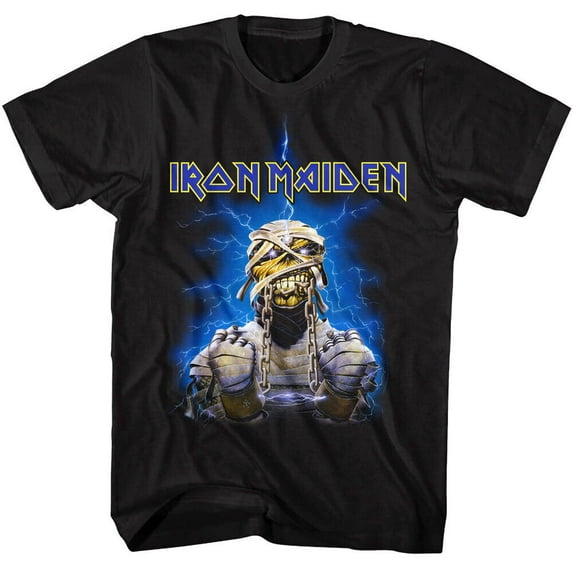 Iron Maiden Powerslave Eddie Mummy Men's T Shirt - M, Black