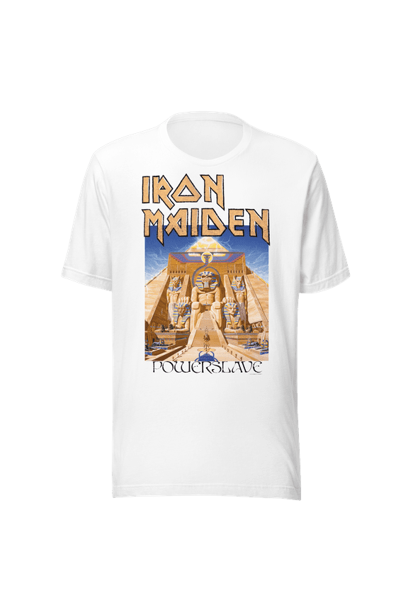 Iron Maiden Powerslave White Pharoh T-Shirt