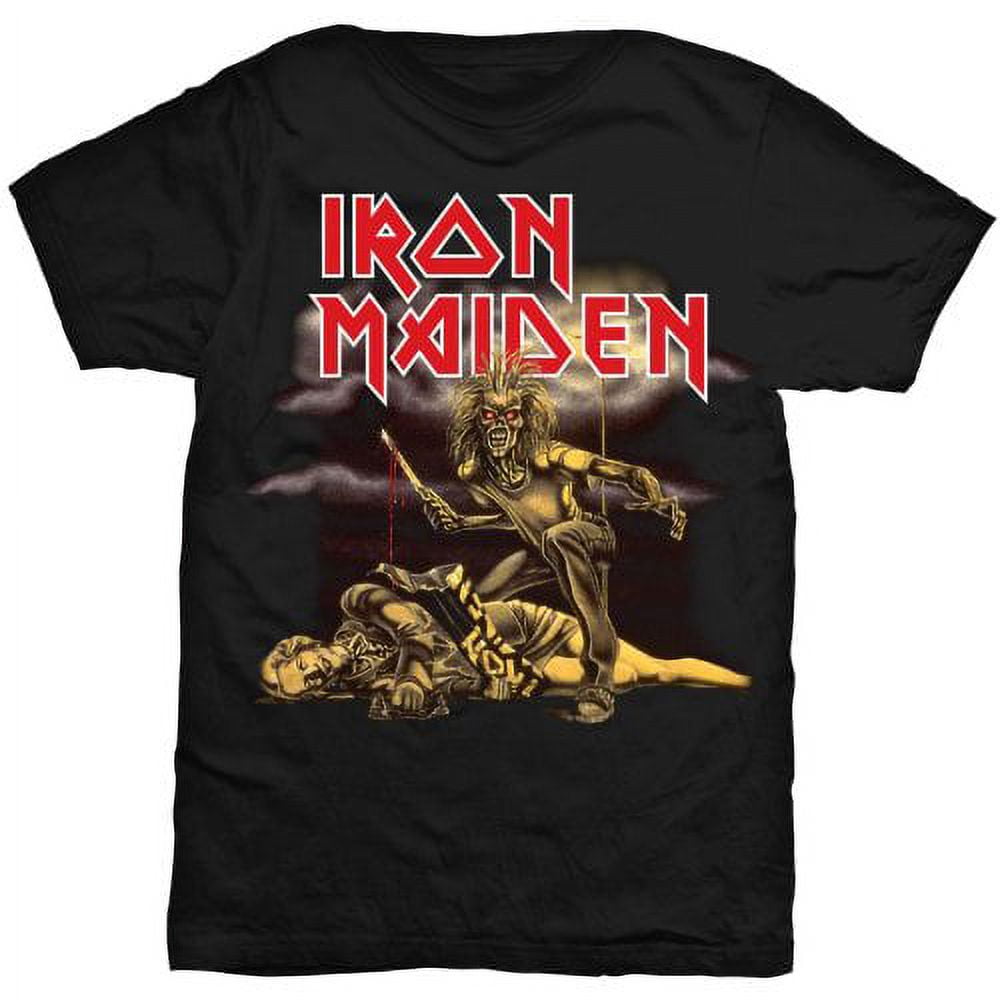 Iron Maiden T-Shirt Ufficiale Donna - Sanctuary Eddie Slasher - Skinny Fit In Cotone - Taglie S-XL