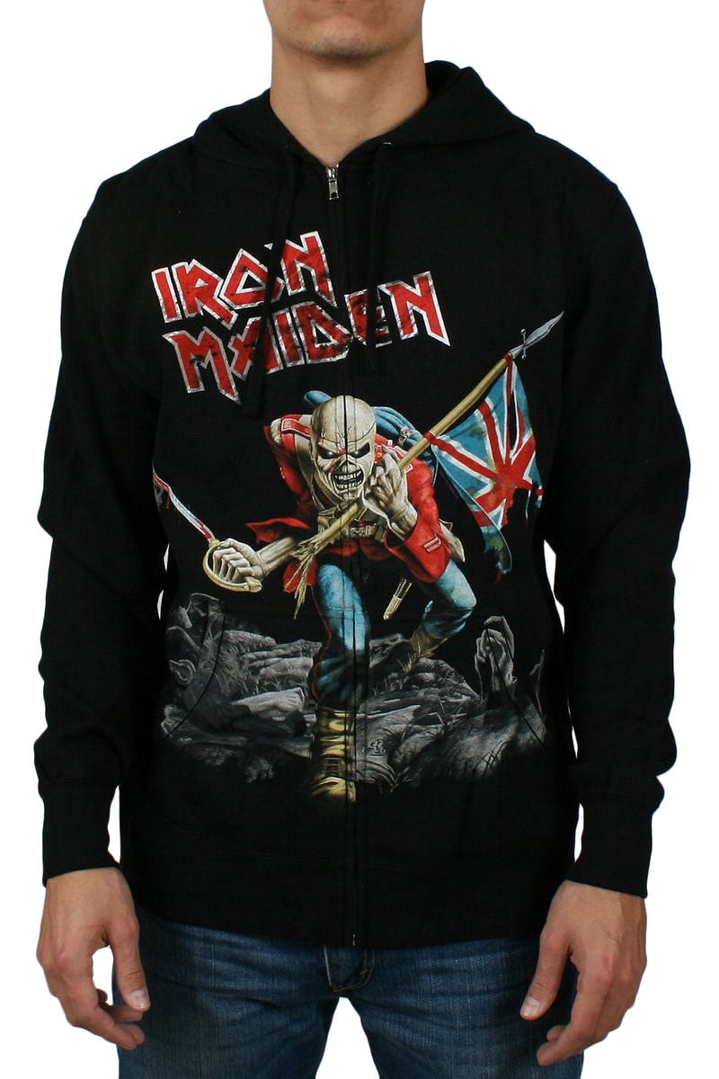 Iron maiden zip up clearance hoodie