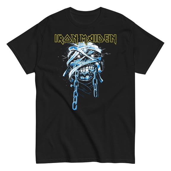 Iron Maiden - Skull Chain Unisex T-Shirt - Black - Small