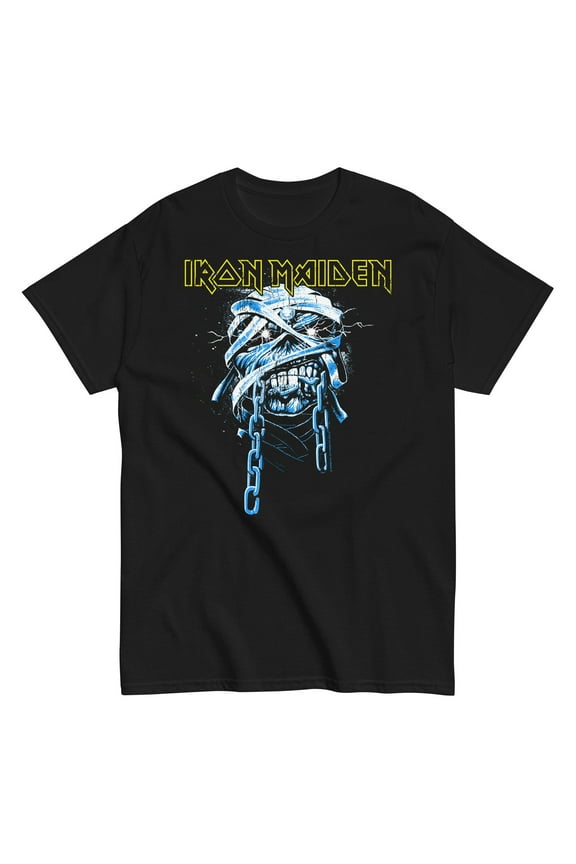Iron Maiden - Skull Chain Unisex T-Shirt - Black - 2XL