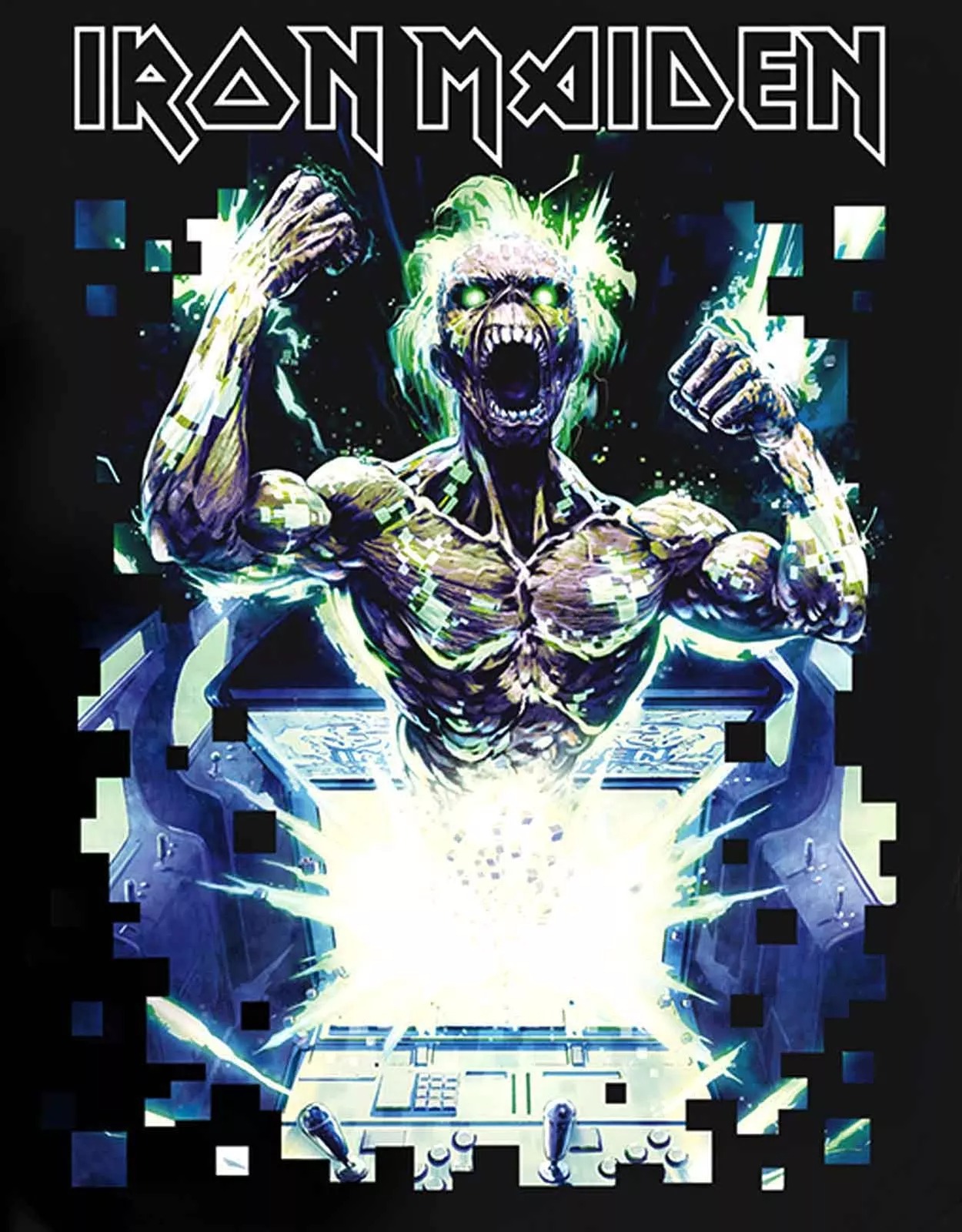 Iron Maiden T Shirt Speed Of Light Band Logo new Official Mens Black