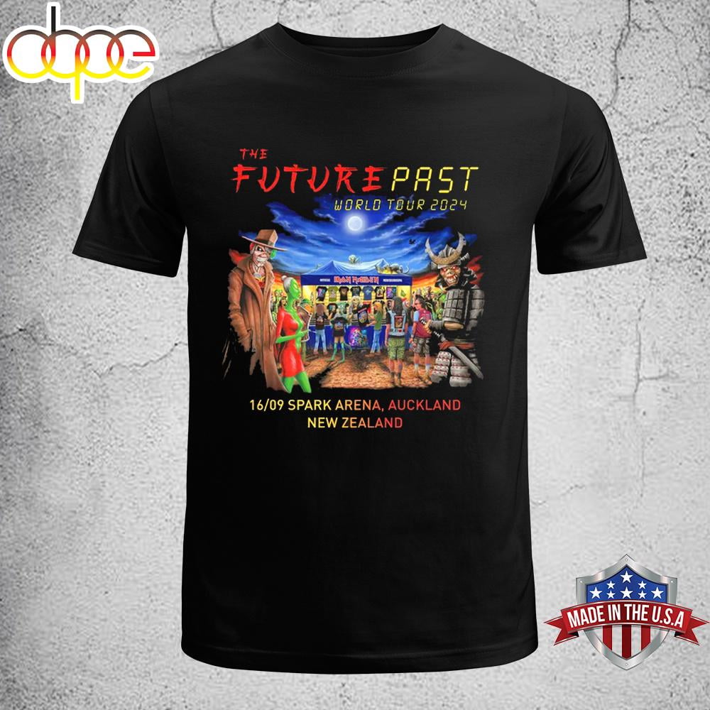 Iron Maiden The Future Past 2024 Tour New Zealand Music Unisex TShirt