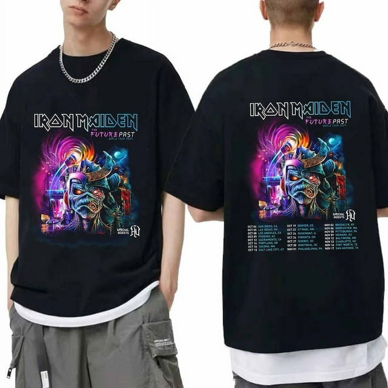 Iron Maiden The Future Past Tour 2024 TShirt, Iron Maiden Band Fan