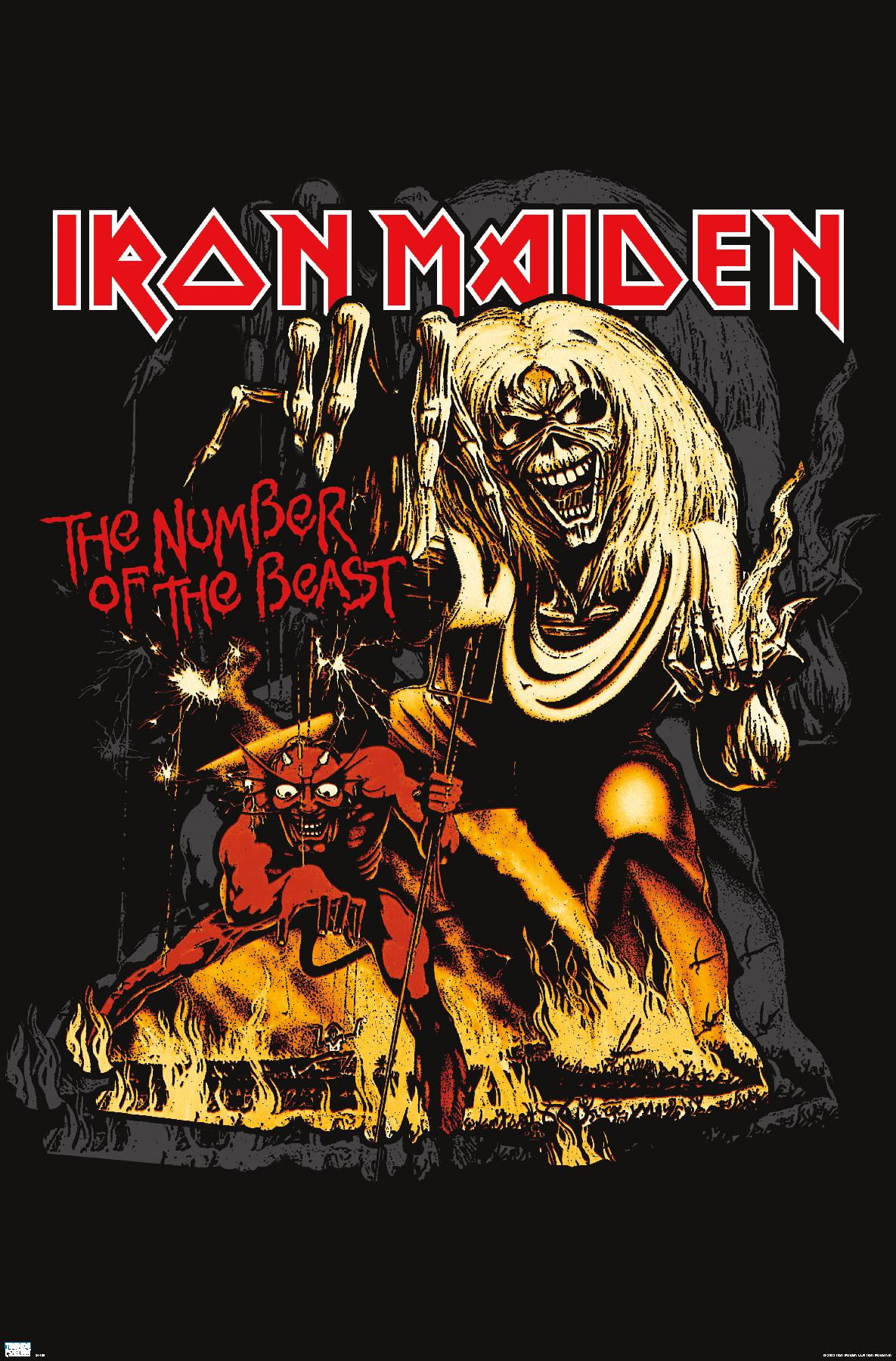 Iron Maiden - The Number Of The Beast Wall Poster, 22.375