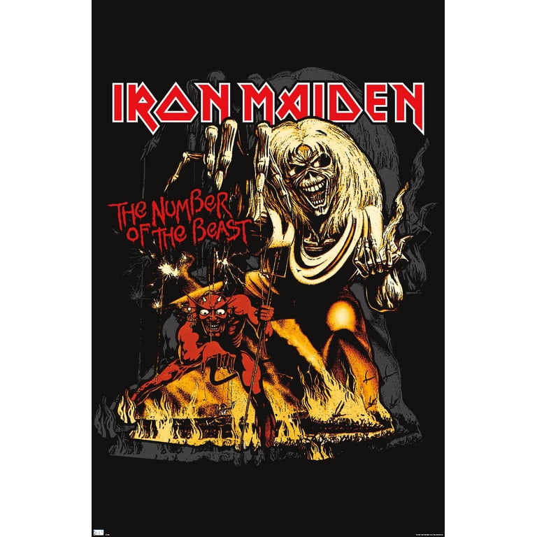 Iron Maiden - The Number Of The Beast Wall Poster, 22.375