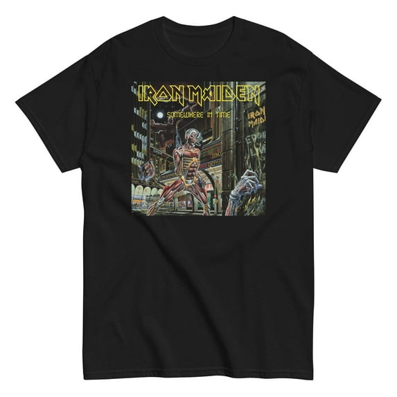 Iron Maiden - Times City Unisex T-Shirt - Black - Small