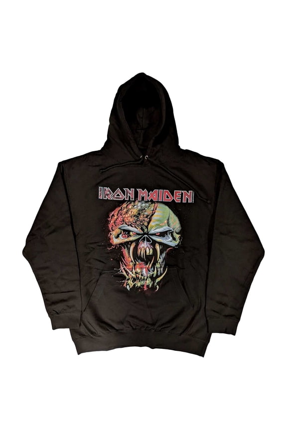 Iron Maiden Unisex Pullover Hoodie Sweatshirt Final Frontier Big Head (X-Large)