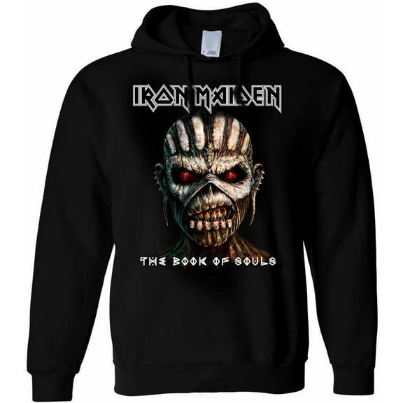 Iron Maiden Unisex Pullover Hoodie Sweatshirt The Book of Souls (Small)