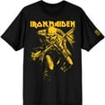 thumbnail image 1 of Iron Maiden Unisex T-Shirt 50 Trooper Crop Yellow (Black) (Sleeve Print) (XX-Large), 1 of 1
