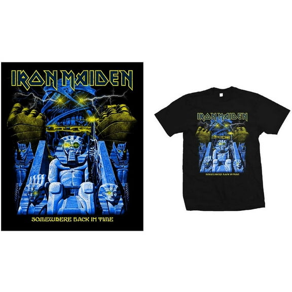 Iron Maiden Unisex T-Shirt Back in Time Mummy (XX-Large)