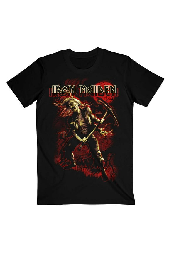 Iron Maiden Unisex T-Shirt Benjamin Breeg Red Graphic (Medium)