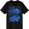 thumbnail image 1 of Iron Maiden Unisex T-Shirt Est. 1975 No Prayer Grave Blue (Black) (Sleeve Print) (X-Large), 1 of 1