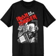 Iron Maiden Unisex T-Shirt Est. 1975 No Prayer Grave Red Logo Black