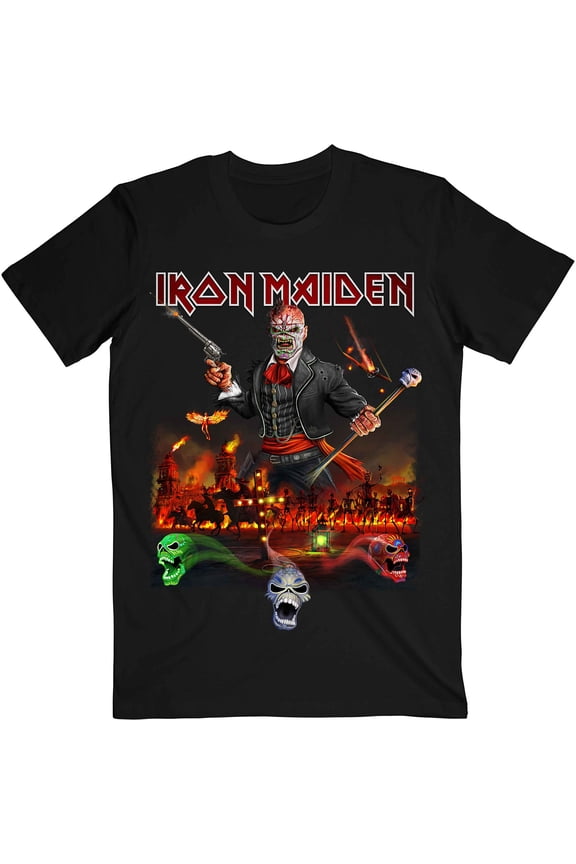 Iron Maiden Unisex T-Shirt Legacy of the Beast Live Album (Large)