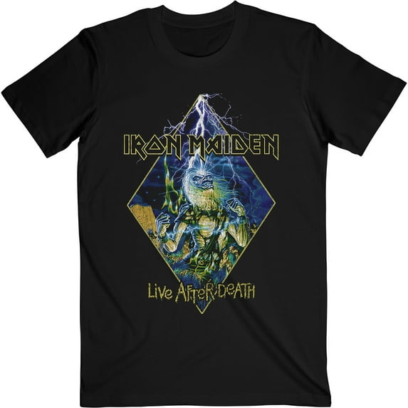 Iron Maiden Unisex T-Shirt Live After Death Diamond (X-Large)
