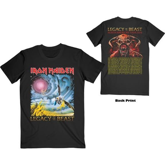 Iron Maiden Unisex T-Shirt The Flight of Icarus (Back Print) (XX-Large)
