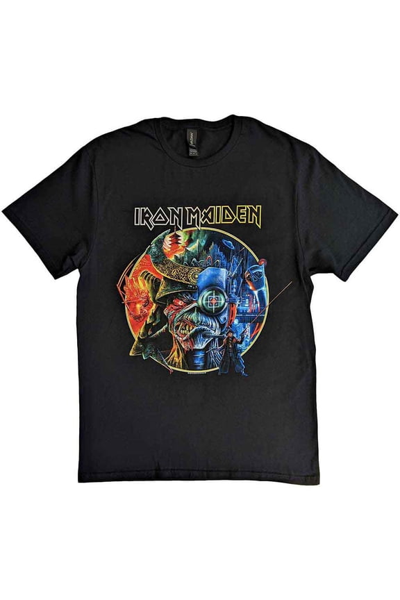 Iron Maiden Unisex T-Shirt: The Future Past Tour '23 Circle Art (X-Large)