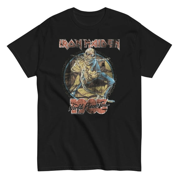 Iron Maiden - World Peace Tour Unisex T-Shirt - Black - Small
