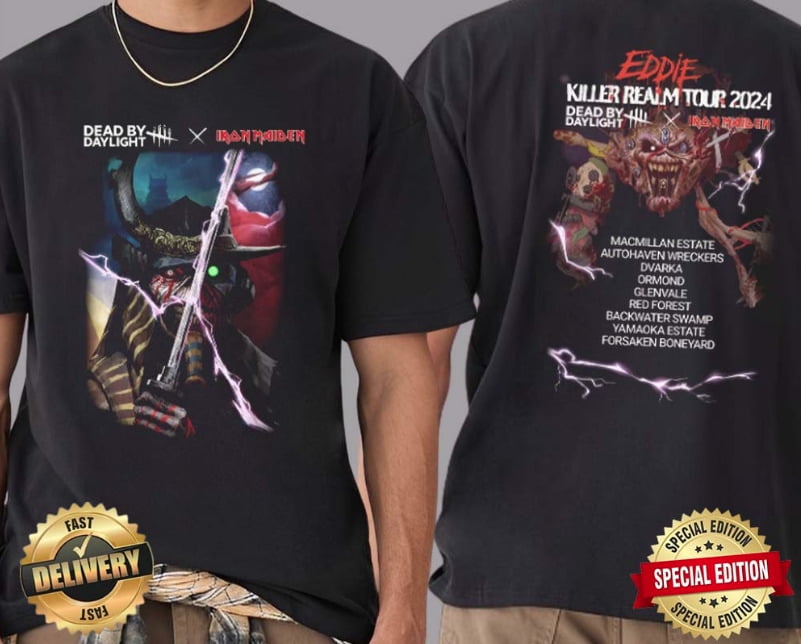 Iron Maiden X Dead By Daylight Eddie Killer Realm Tour 2024 TShirt