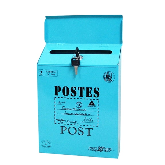 Iron Mailbox Weather Resistant Design With Key Lock For Mail Delivery Collection