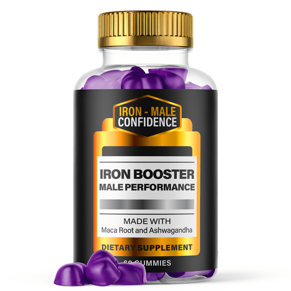 Iron Male Confidence Gummies for Men Advanced Formula Supplement 60 Gummies