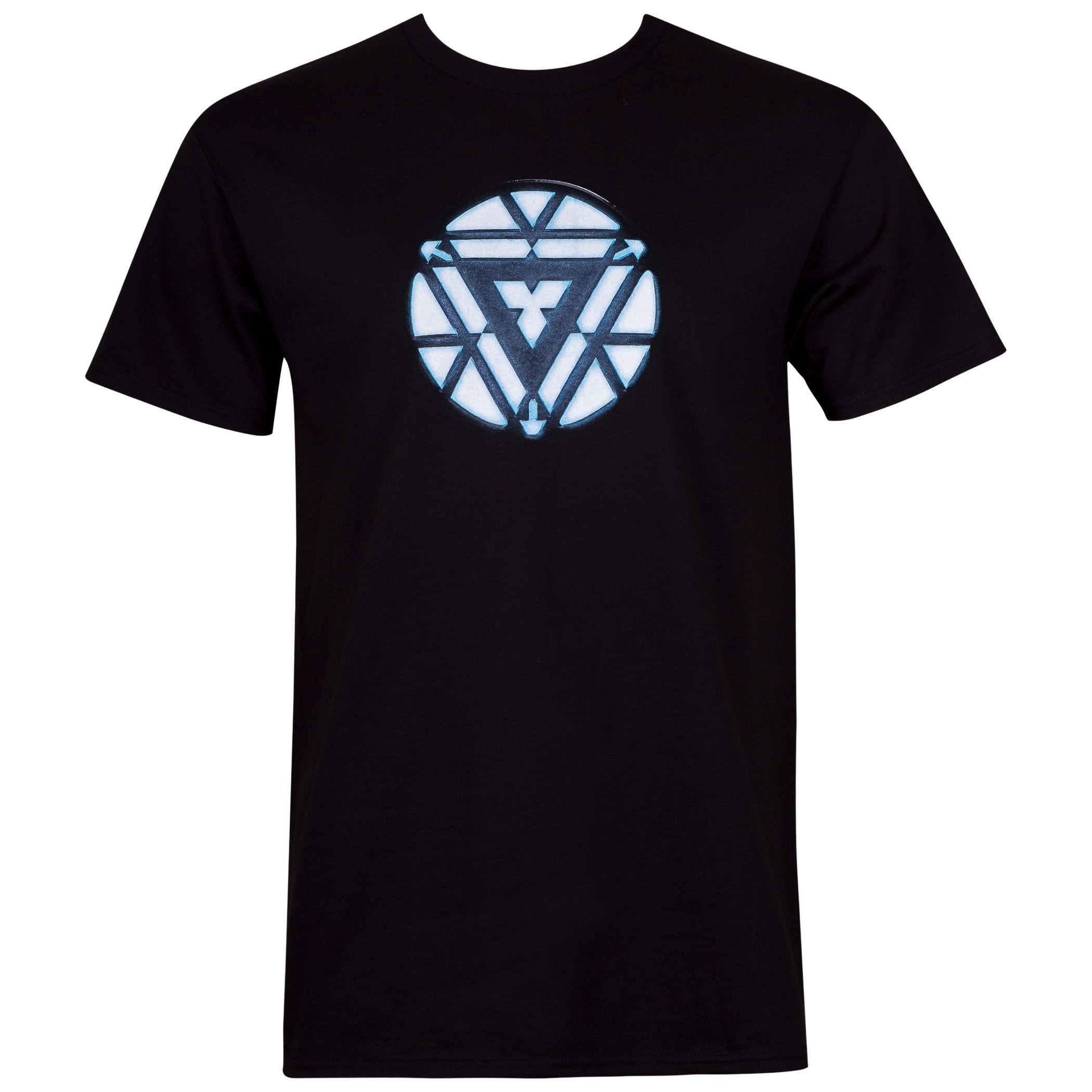 Iron Man 112540M Iron Man Arc Reactor Mens Black T-Shirt - Medium