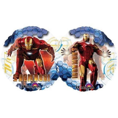 IRON MAN 2 CLEAR Balloon Large Foil Mylar Balloon Party Supplies Decorations Foil Mylar Balloon