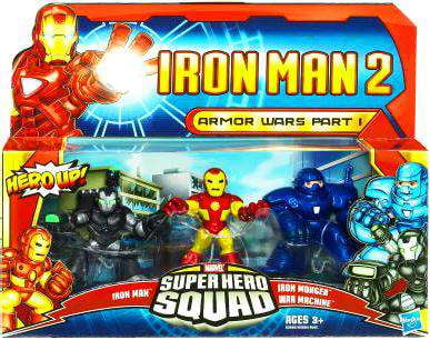 Iron Man 2 Superhero Squad Armor Wars Part I Action Figure 3-Pack