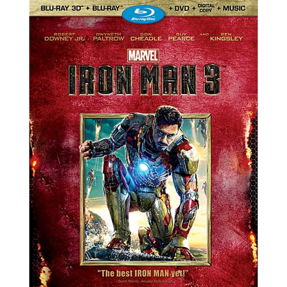 Iron Man 3 (Blu-ray 3D + Blu-ray + DVD + Digital Copy + Music)