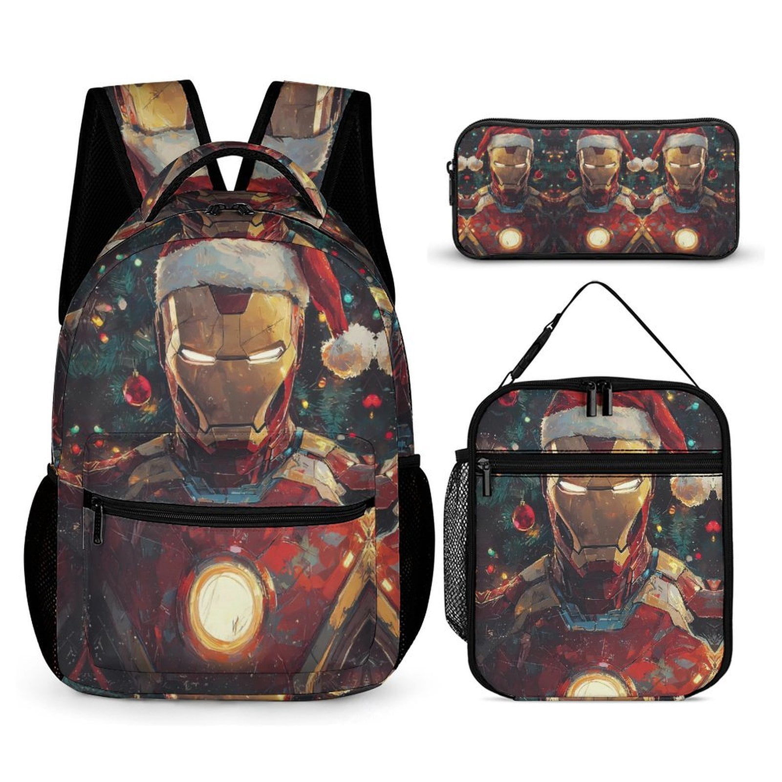 Backpack Set, Large Capacity Computer Bag with Lunch Box And Pencil ...