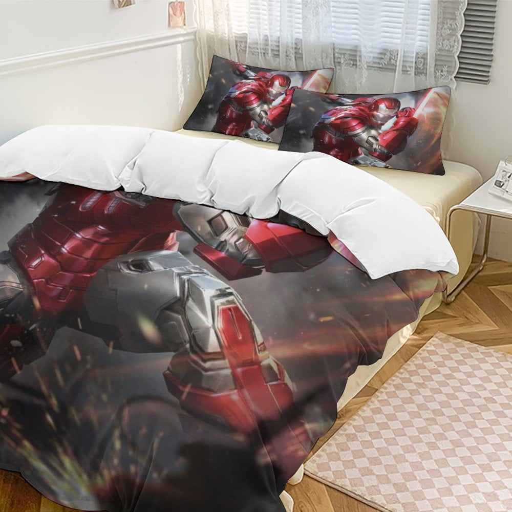 Iron Man Bedding Sets Duvet Cover Comforter Set Soft Bedroom Bed Decor