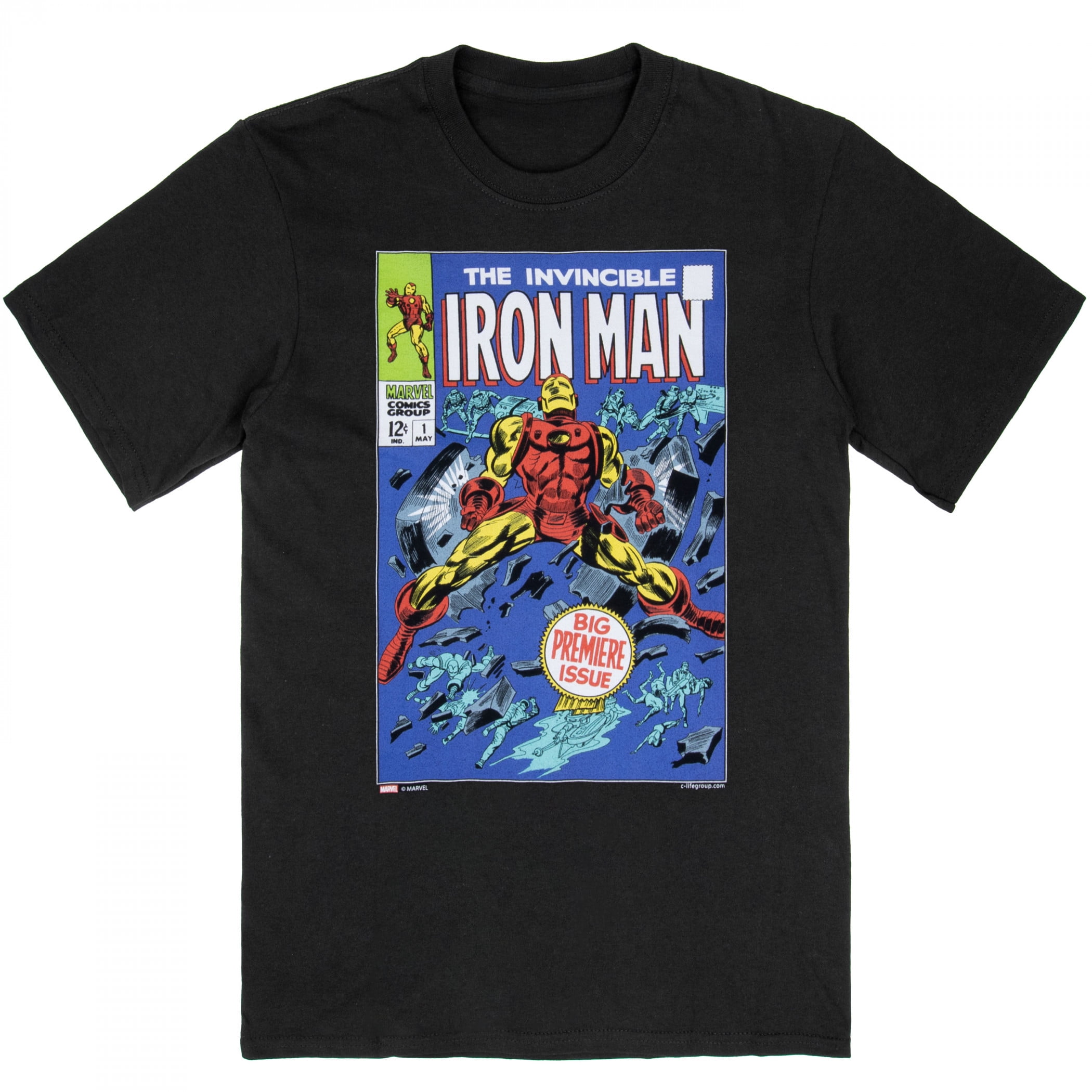 Iron Man Big Premiere Issue #1 Comic Book Cover T-Shirt-XLarge
