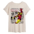 thumbnail image 1 of Iron Man - Comic Book - Juniors Oversized Graphic T-Shirt, 1 of 4