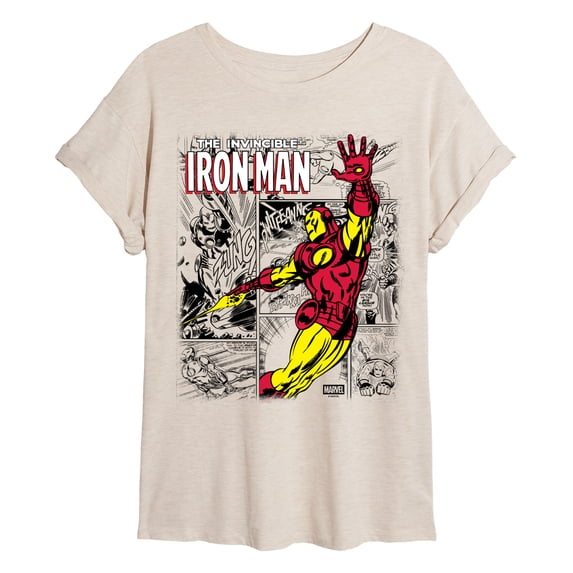 Iron Man - Comic Book - Juniors Oversized Graphic T-Shirt