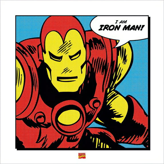 Iron Man - Comic Poster / Art Print (I Am Iron Man) (Size: 16" X 16)