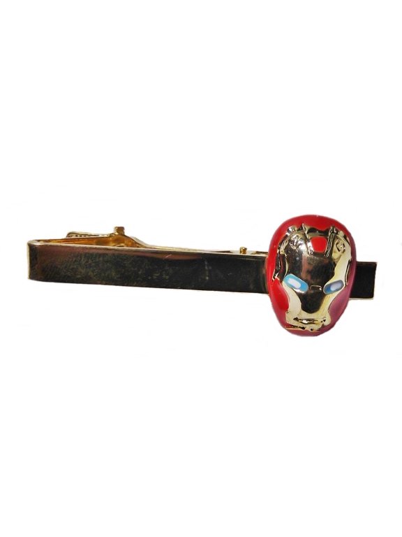 Iron Man Goldtone/Enamel Tie Clip