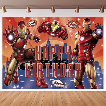 Happy Birthday Anime Cartoon Theme Backdrops Banner Birthday Party Decor Supplies,5.9x3.6ft