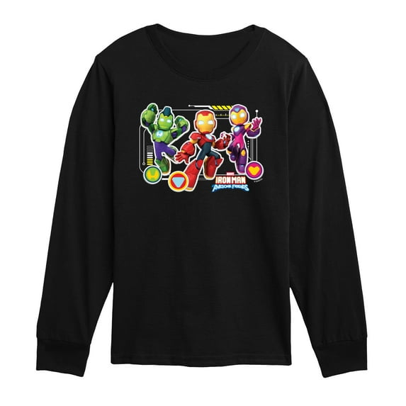 Iron Man & His Awesome Friends - Iron Man And Friends - Toddler Boys Long Sleeve Graphic T-Shirt