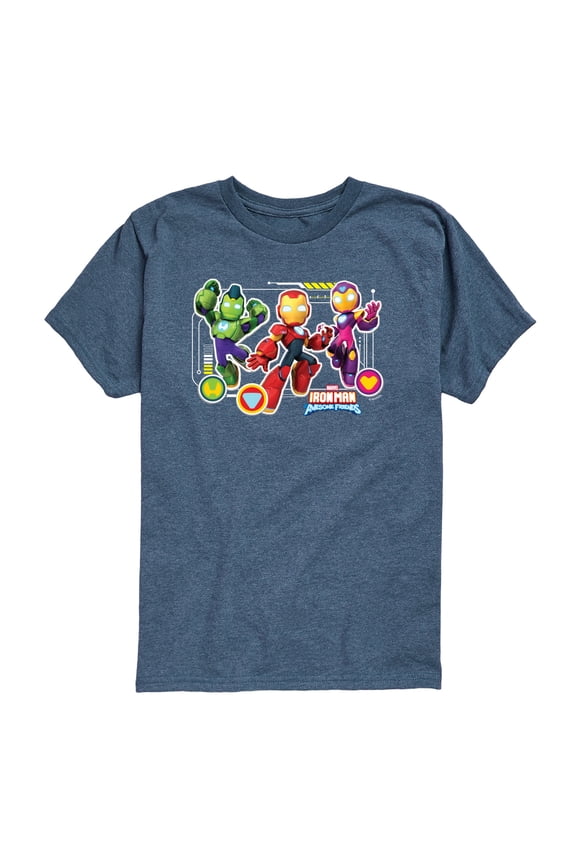 - Iron Man And Friends - Toddler Boys Short Sleeve Graphic T-Shirt