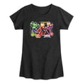 thumbnail image 1 of Iron Man & His Awesome Friends - Iron Man And Friends - Toddler Girls Fitted Short Sleeve T-Shirt, 1 of 3