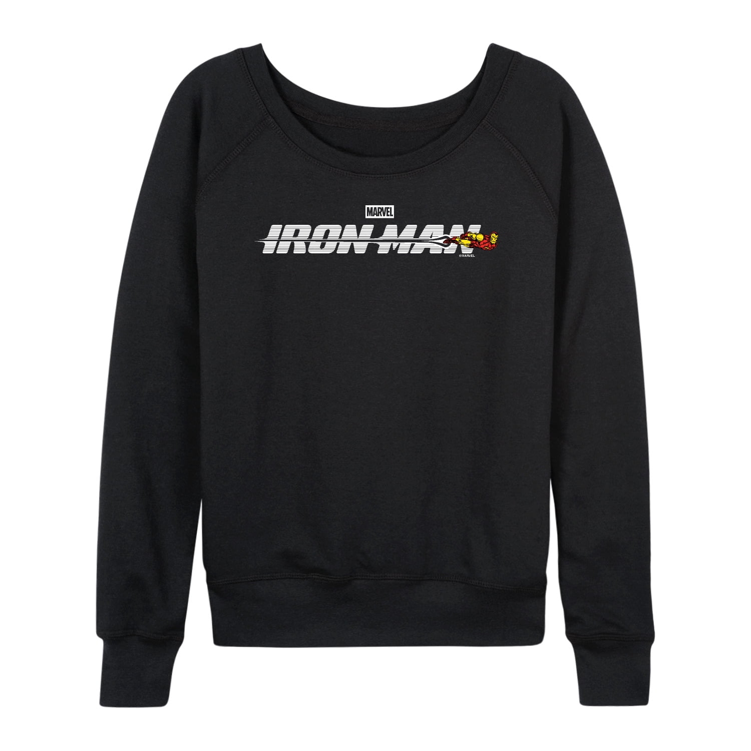 Iron Man - Horizontal - Women's French Terry Long Sleeve Pullover
