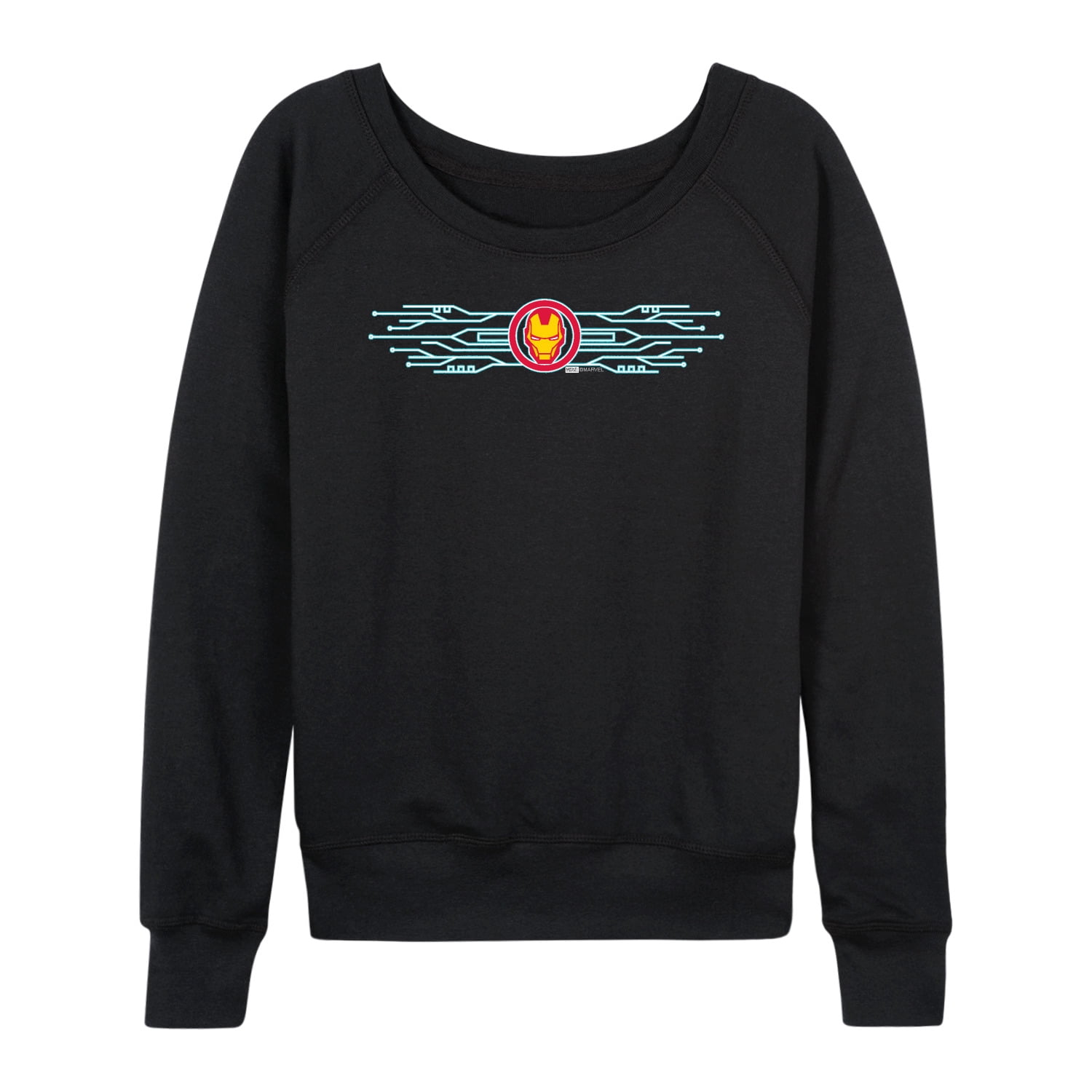 Iron Man - Horizontal - Women's French Terry Long Sleeve Pullover