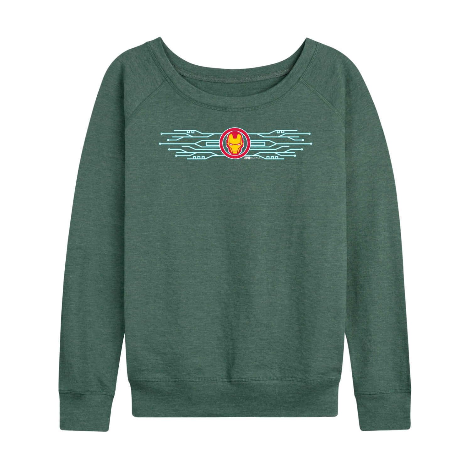 Iron Man - Horizontal - Women's French Terry Long Sleeve Pullover