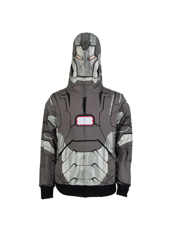 Iron Man - I Am War Machine Costume Zip Hoodie - Large