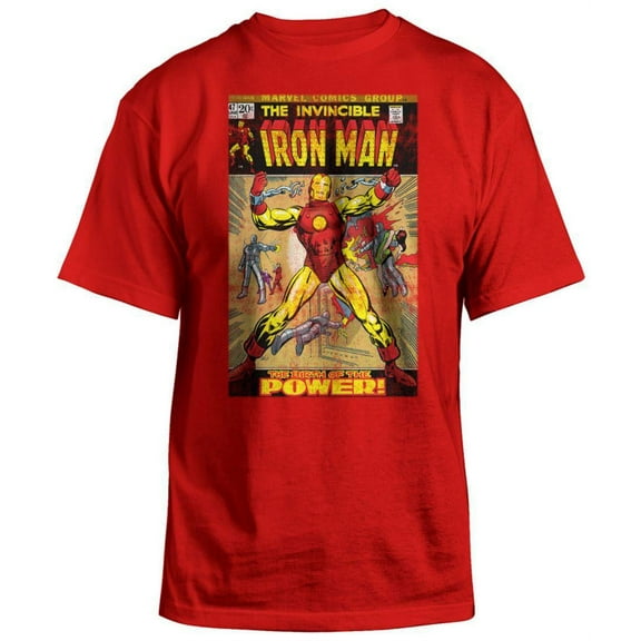 Iron Man - Invincible Iron Man Apparel T-Shirt - Red
