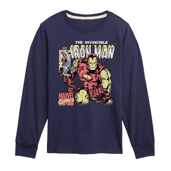 Iron Man - Iron Man Boxes Tonal - Youth Boys Long Sleeve Graphic T-Shirt